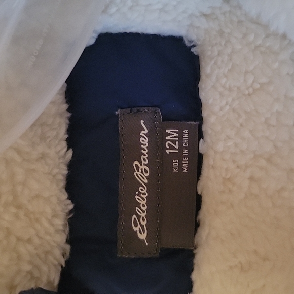 NWT Eddie Bauer Kids Sherpa Lined Snow Suit 12M - Picture 4 of 6